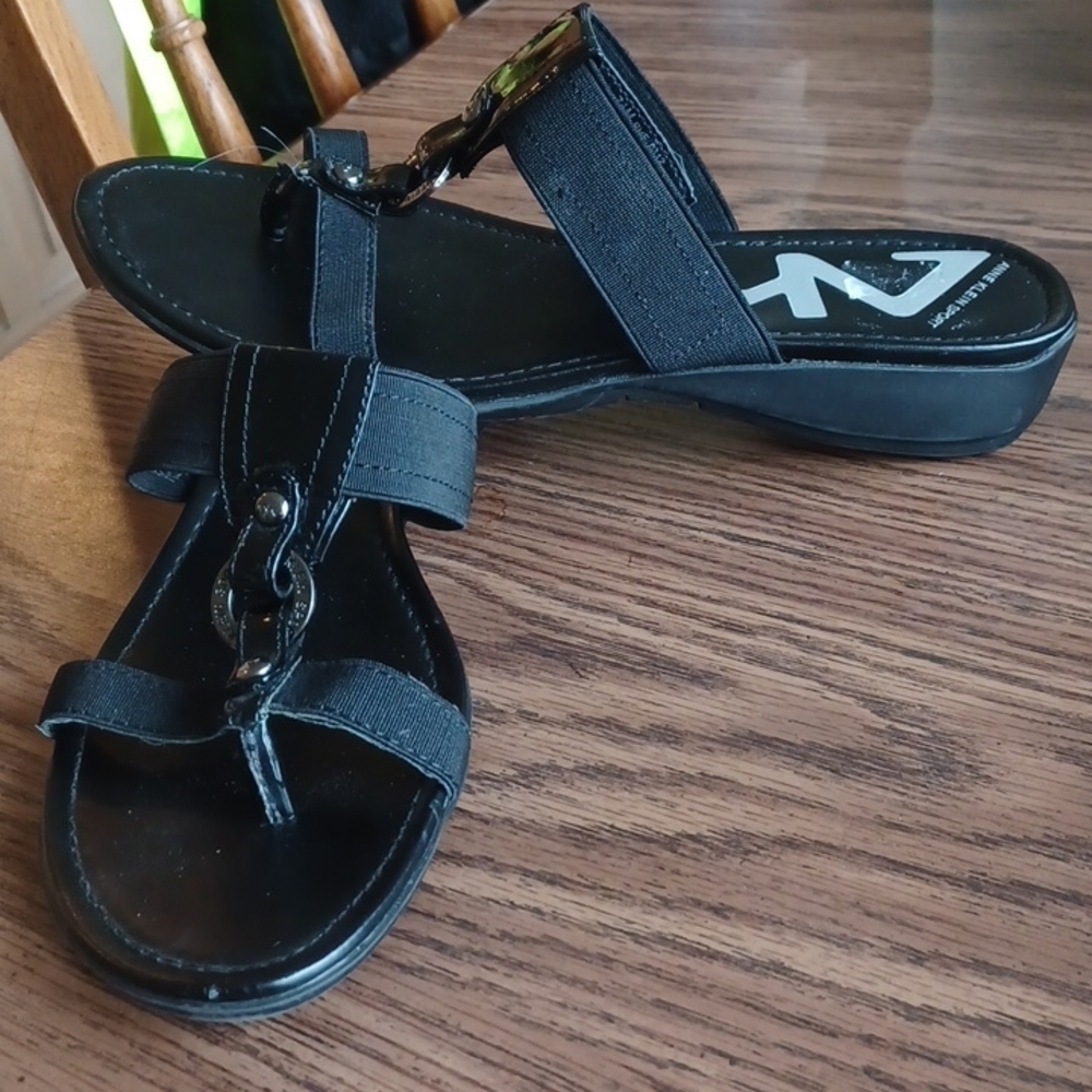 Anne Klein Sport black sandals